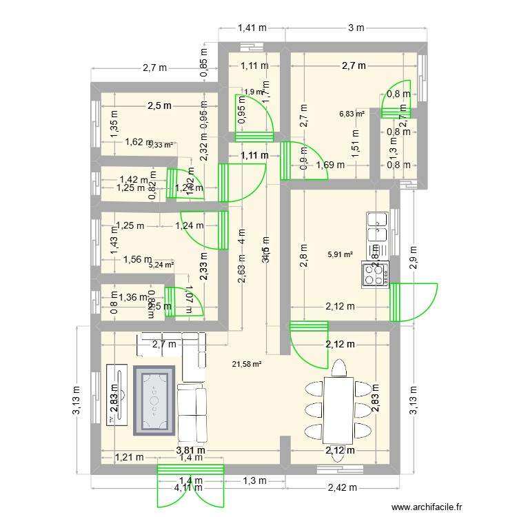 maison ebang. Plan de 0 pièce et 0 m2