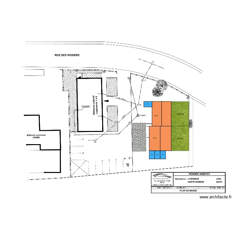 St Jean d'Hermine - Résidence l'Hermine - Hypo T3. Plan de St Jean d'Hermine - Résidence l'Hermine - Hypo T3. Plan de