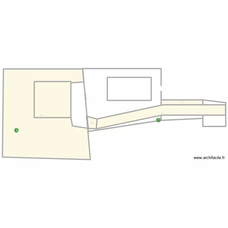 Plan 2 maisons. Plan de 