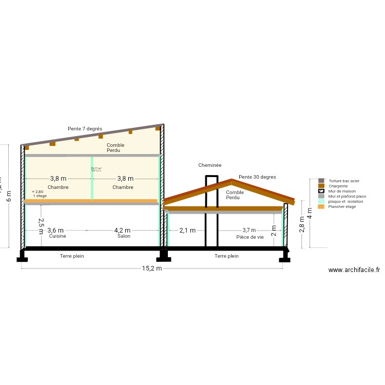 Plan coupe est 37. Plan de 0 pièce et 0 m2