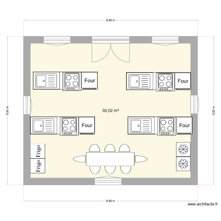 Plan. Plan de 1  et 30 m²