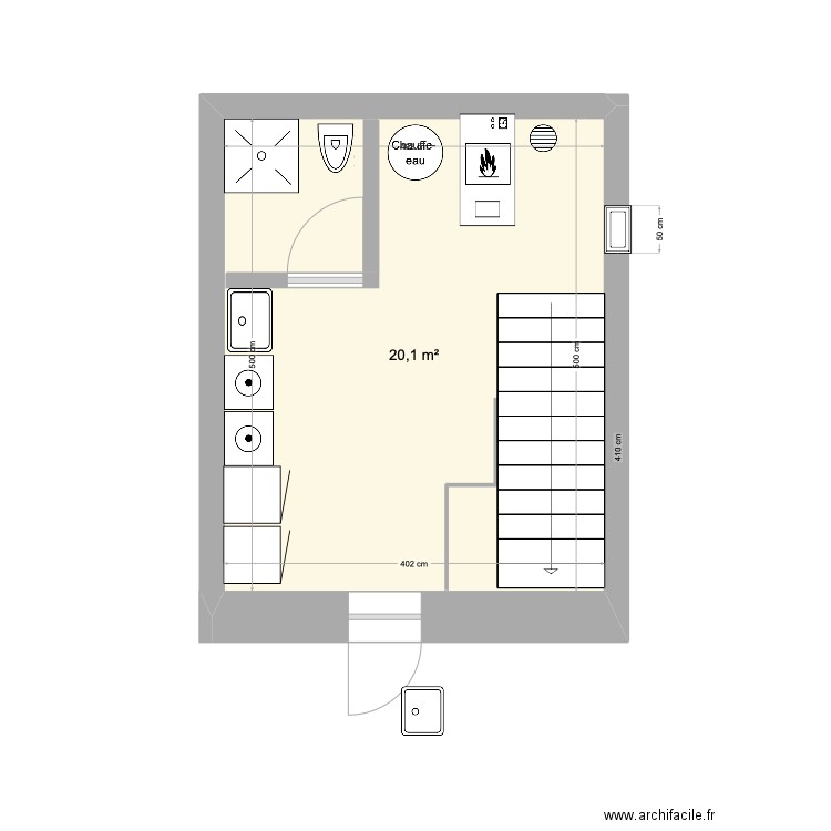 Buanderie. Plan de 0 pièce et 0 m2