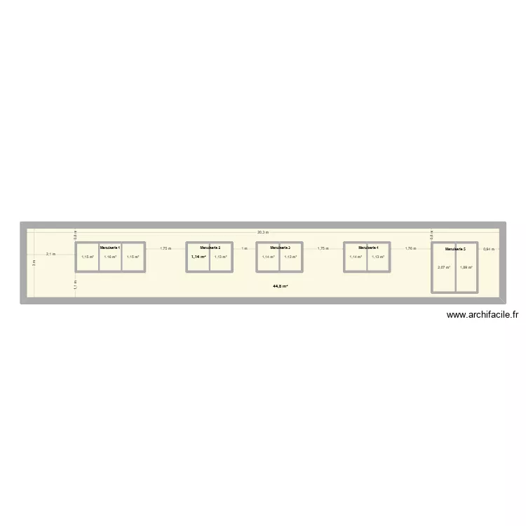 Elevation Facade 721. Plan de 12 Pièces et 75 m² Elevation Facade 721. Plan de 12 Pièces et 75 m²