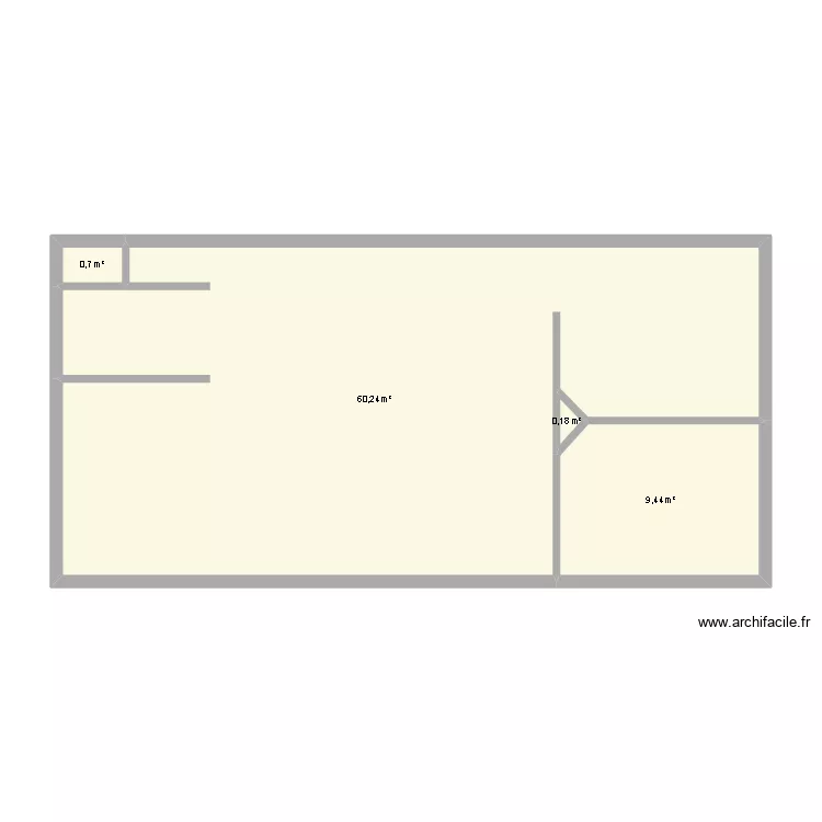 rez. Plan de 4  et 71 m²