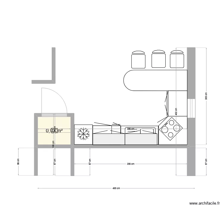 ROSE F2 CUISINE. Plan de ROSE F2 CUISINE. Plan de