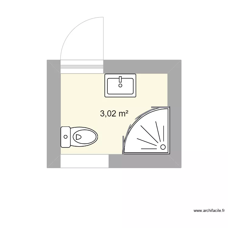 salle de bain. Plan de salle de bain. Plan de