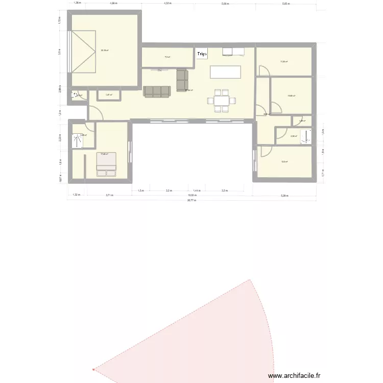 nolay 2026 V2. Plan de 13 Pièces et 171 m² nolay 2026 V2. Plan de 13 Pièces et 171 m²