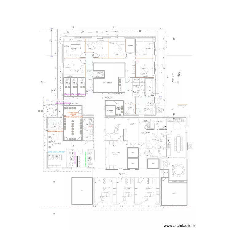 CABINET DENTAIRE 2. Plan de 12 Pièces et 266 m²