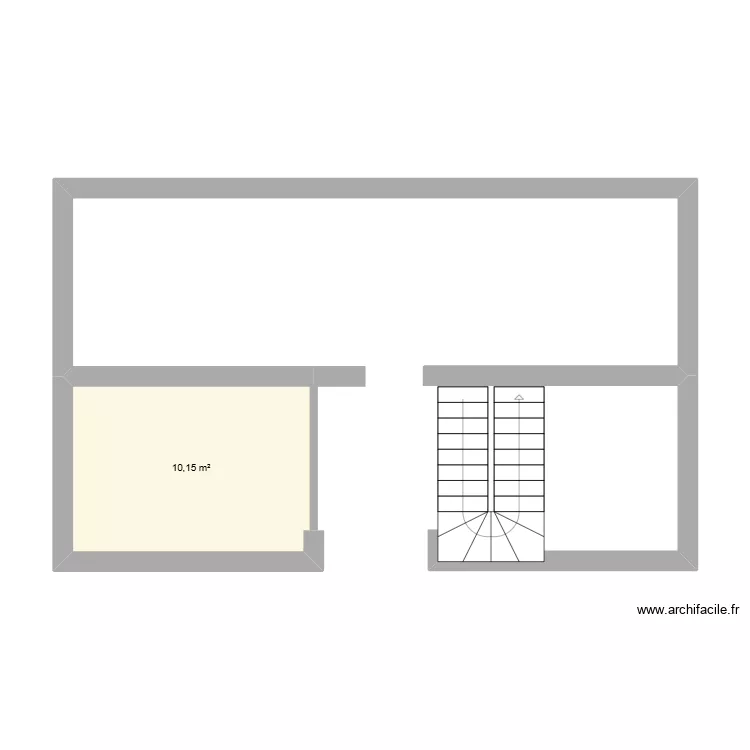 Sous-sol. Plan de 1 Pièce et 10 m²