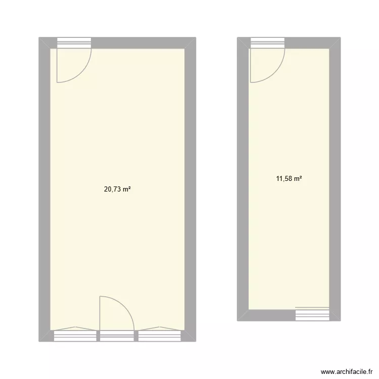 148 TASSIGNY. Plan de 2  et 32 m²