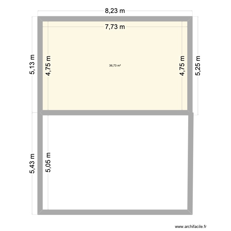 Etage. Plan de 0 pièce et 0 m2