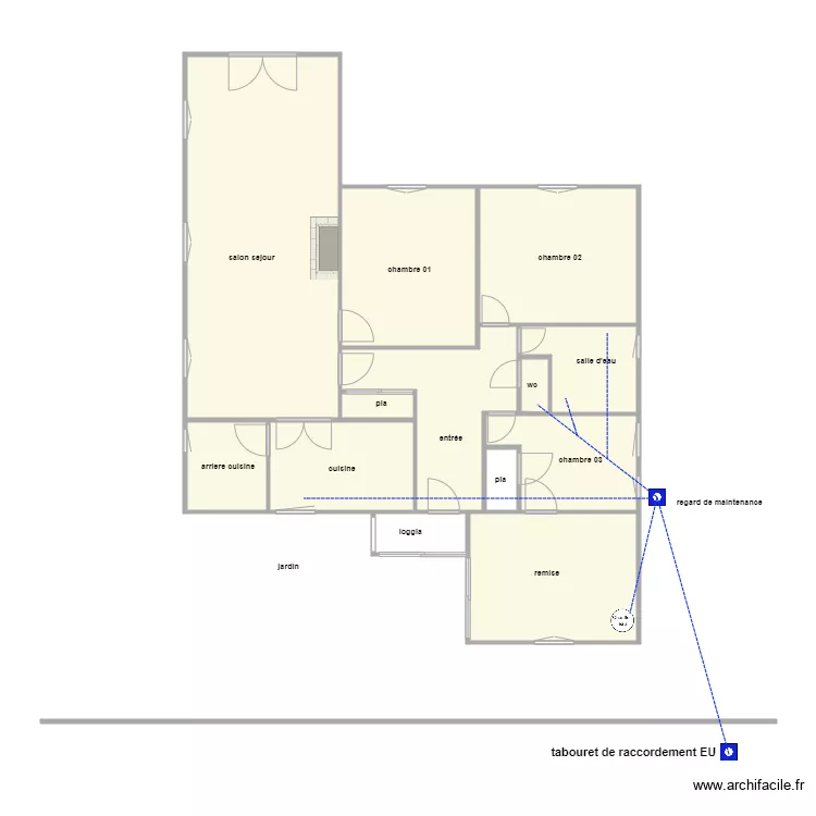 nicolas aSS. Plan de 13  et 118 m²