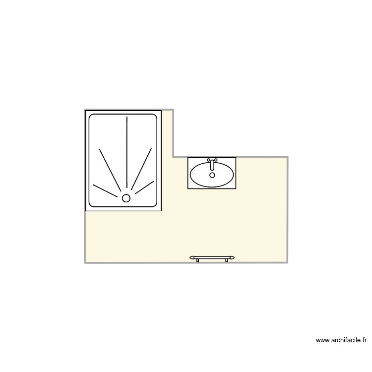 Sdb LR. Plan de 0 pièce et 0 m2