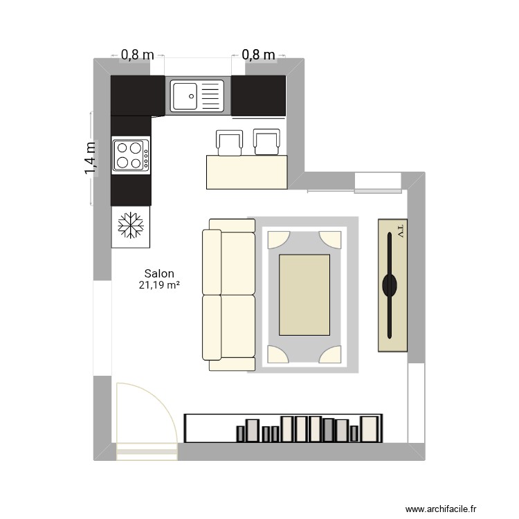 Jouini lassaad appartement. Plan de 0 pièce et 0 m2