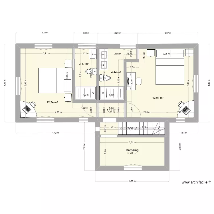 Haut Villa Bella. Plan de Haut Villa Bella. Plan de