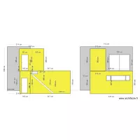 Projet 3  vue cote & facade arri&egrave;re 130cm Molenbeek 