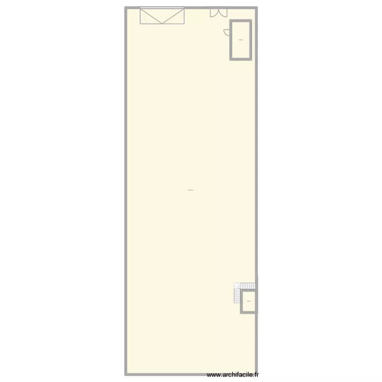 garage. Plan de 3  et 830 m²