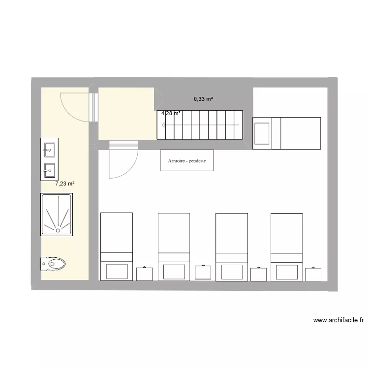Mill - 2&egrave;me - new2. Plan de 