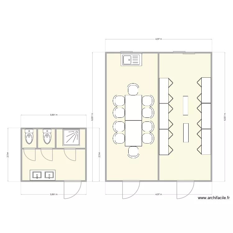 RICHARD CONSTRUCTION CHANTIER MEXIMIEUX. Plan de 