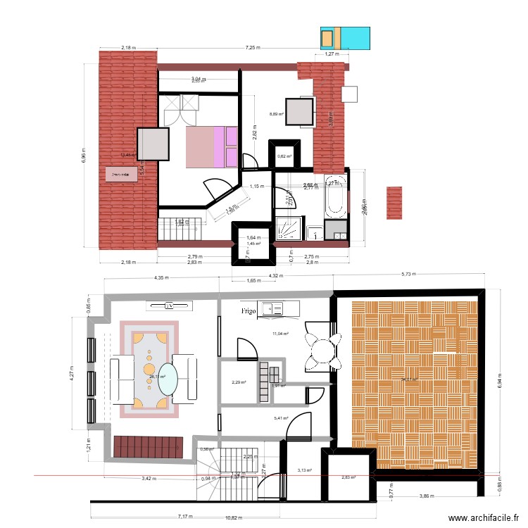 OCTAVIA UCCLE GG. Plan de 15 pièces et 114 m2