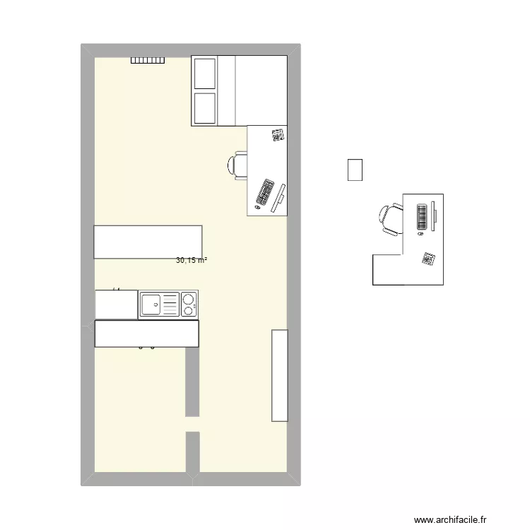 appart Mah&eacute;. Plan de 