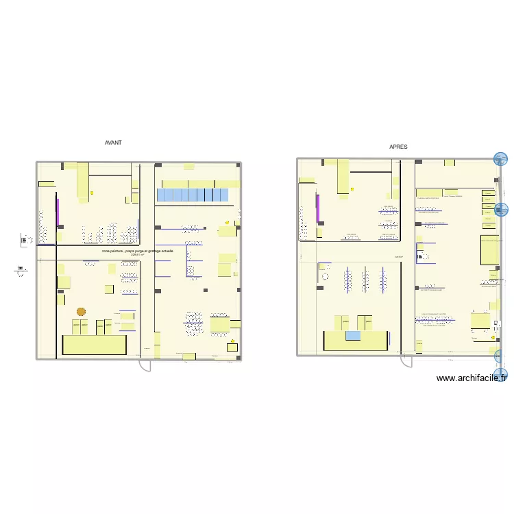 Zone AEB prepa 05 2026. Plan de 3  et 459 m²