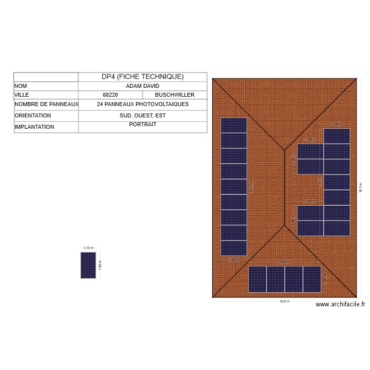 TOITURE ADAM. Plan de 0 pièce et 0 m2