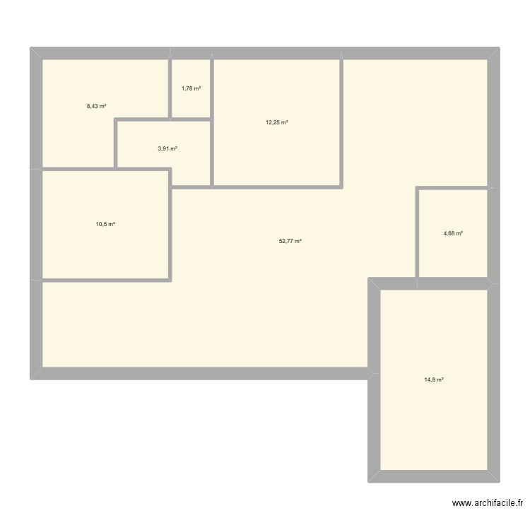 maman 2. Plan de 8 pièces et 109 m2