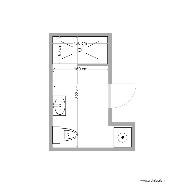 302 Lecourbe SdB 1. Plan de 302 Lecourbe SdB 1. Plan de