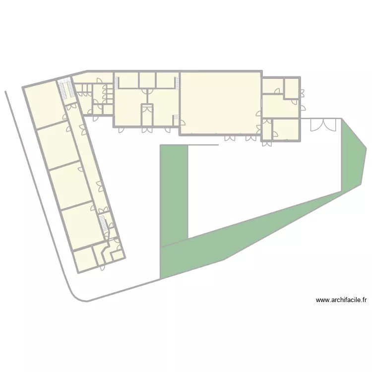 plan g&eacute;n&eacute;ral blandain rdc. Plan de 26 Pièces et 929 m²