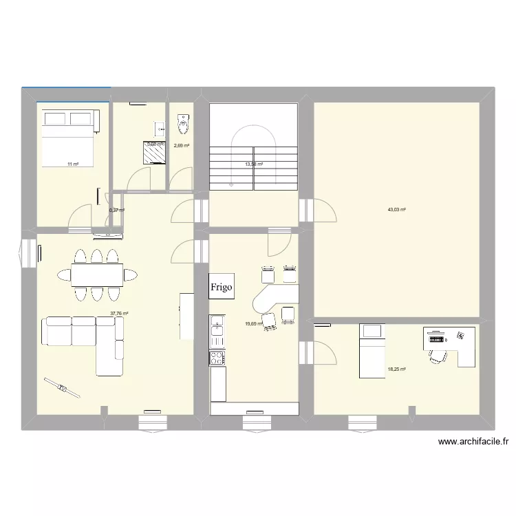 Apres travaux. Plan de Apres travaux. Plan de