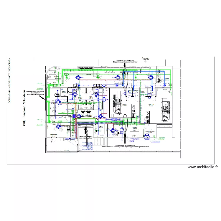Plan d'implantation grand Case V2. Plan de 