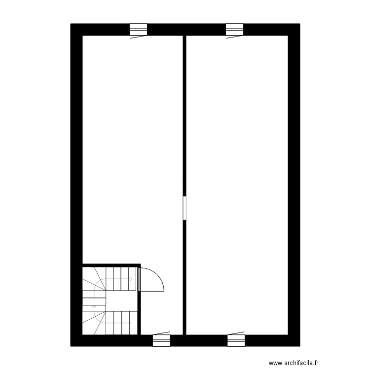 BURTE maison. Plan de 14 pièces et 205 m2