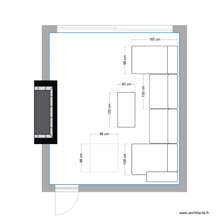 Sense cheminée. Plan de Sense cheminée. Plan de