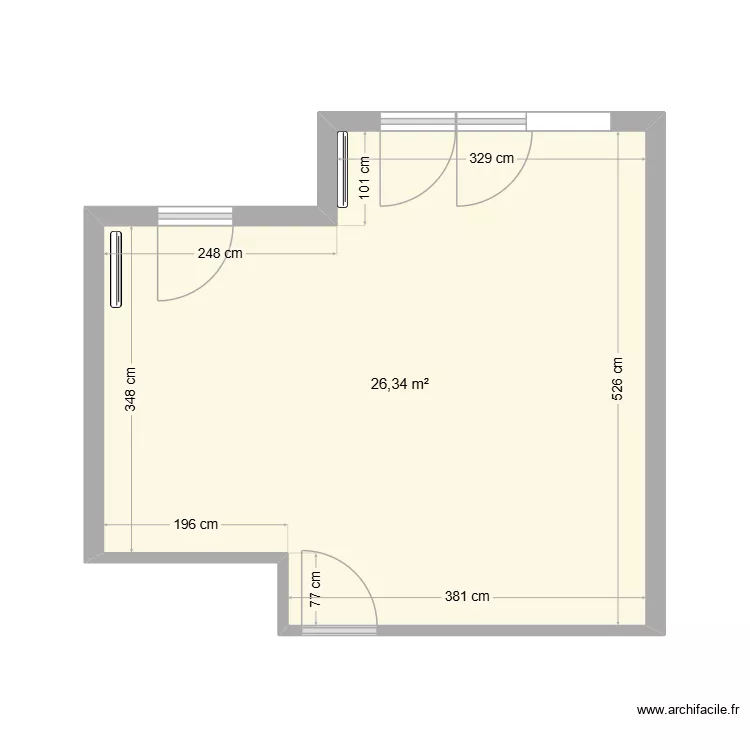 Salon Sonia et Fab. Plan de 