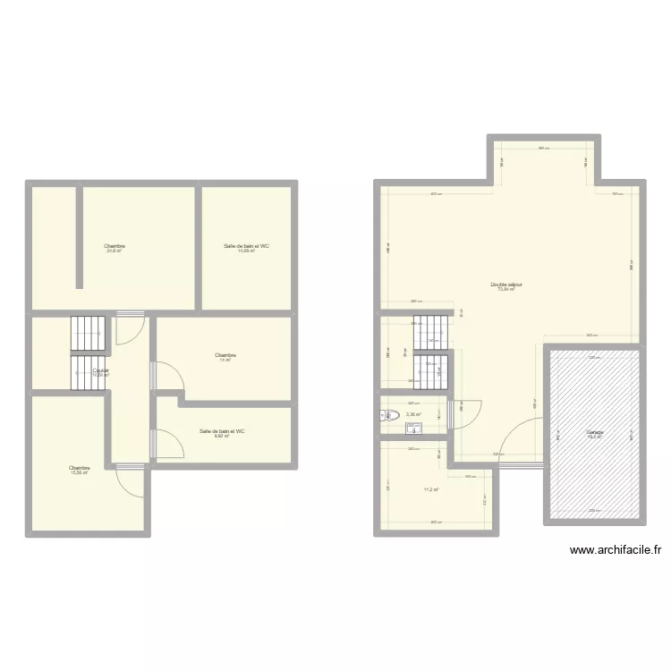 small family home. Plan de 
