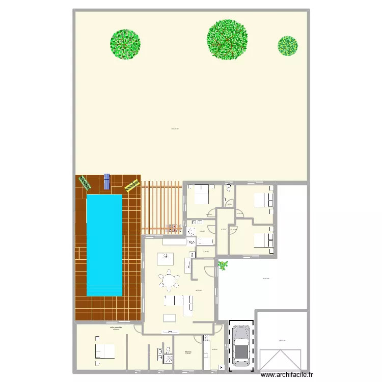 fbk terrain ter. Plan de 14  et 778 m²