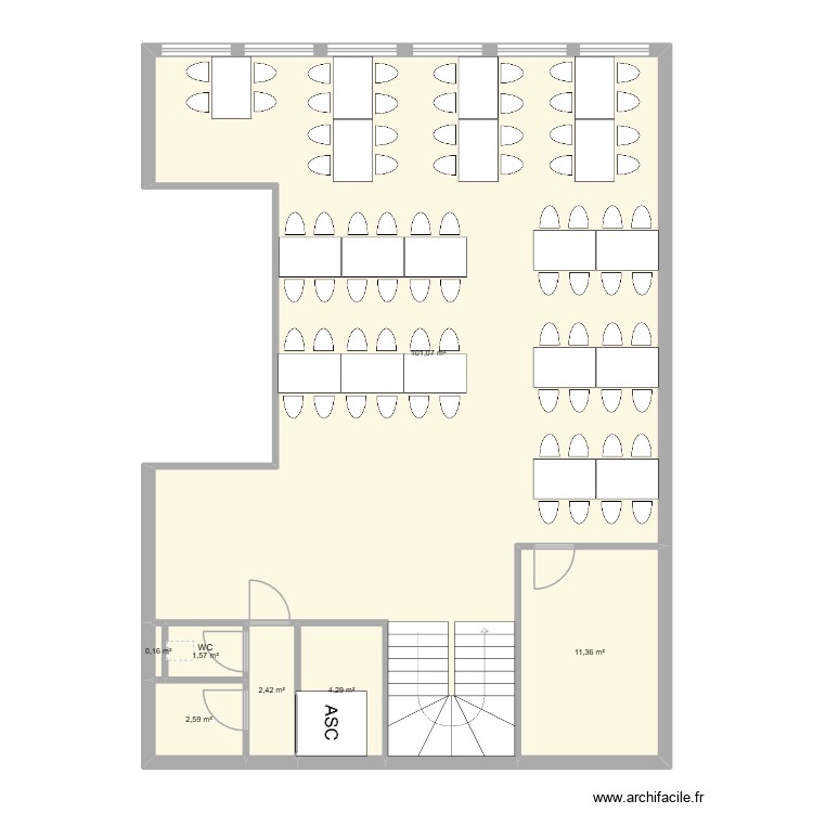 coin des baron etage. Plan de 0 pièce et 0 m2