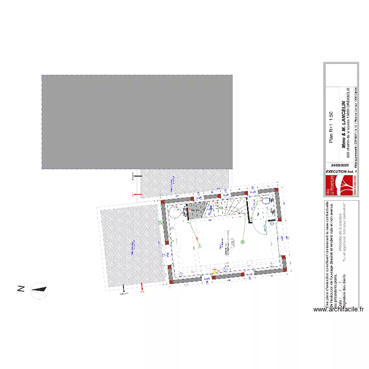 PLAN ELEC ETAGE LANCELIN. Plan de 