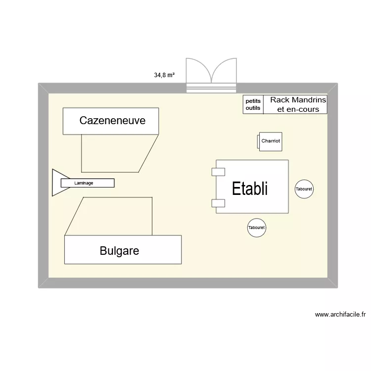 chaudronnerie. Plan de 1 Pièce et 35 m² chaudronnerie. Plan de 1 Pièce et 35 m²