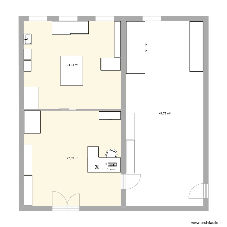 exemple. Plan de 0 pièce et 0 m2