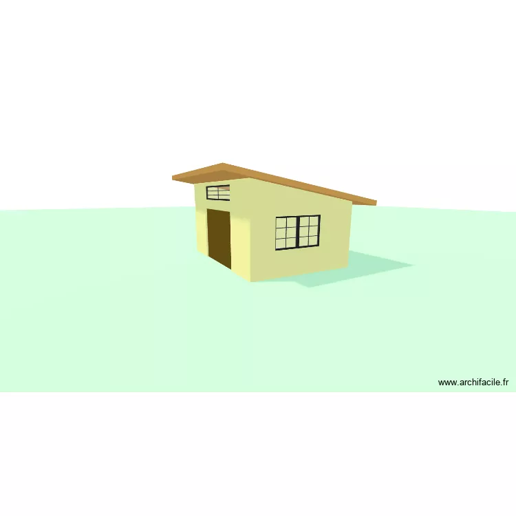 GARAGE. Plan de 1 pièce et 24 m²