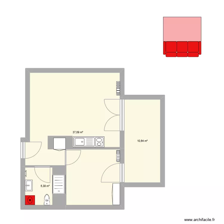 appart nantes. Plan de 3 et 53 m² appart nantes. Plan de 3 et 53 m²