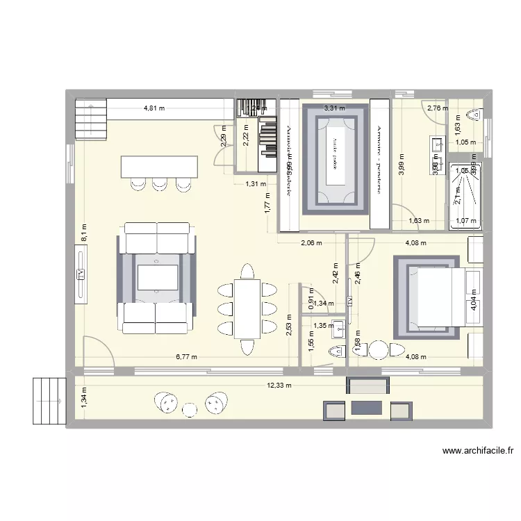 Cathy Cornillon. Plan de 7 et 114 m² Cathy Cornillon. Plan de 7 et 114 m²