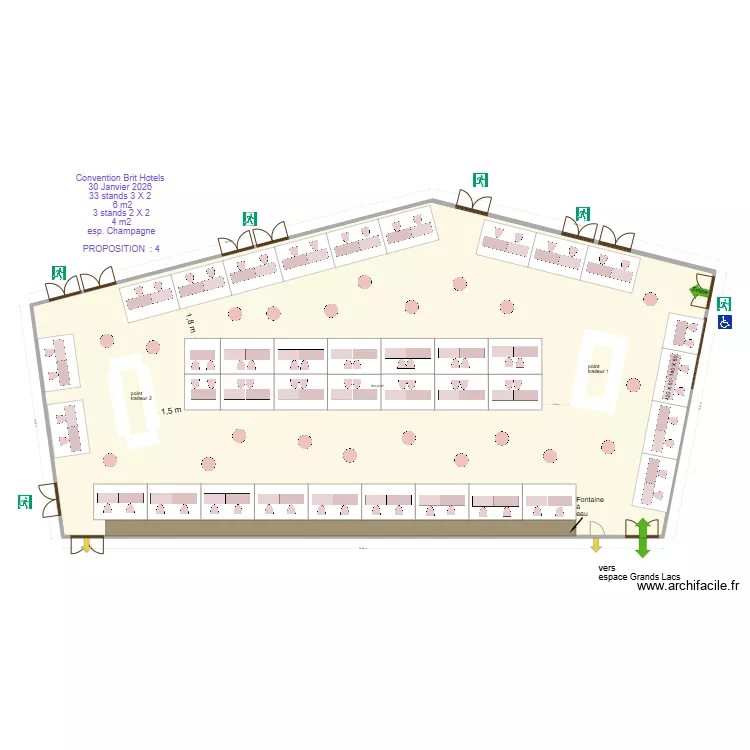 Convention Brit Hotels 30 Janvier 2026  espace champagne prop 4. Plan de 