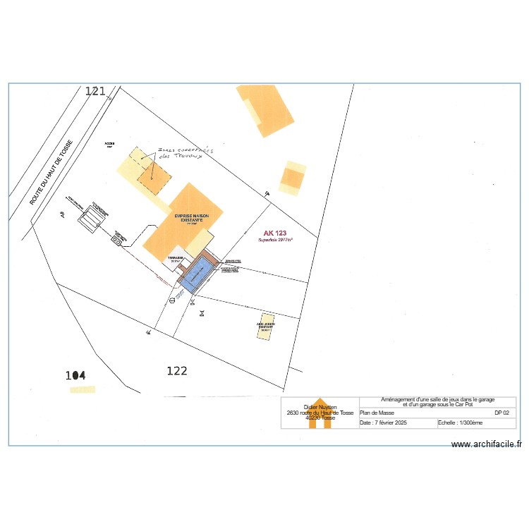02 Plan de Masse. Plan de 0 pièce et 0 m2