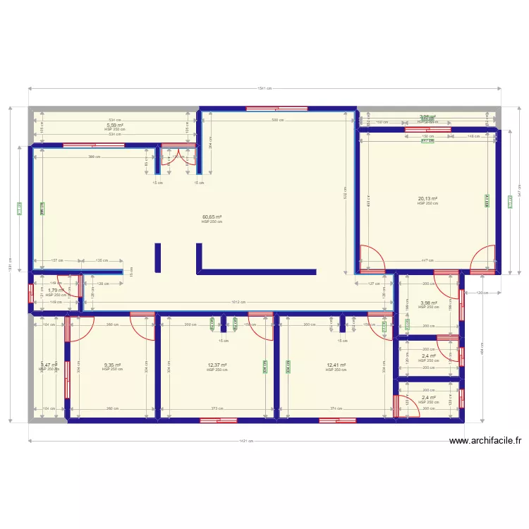 Plan Ars&egrave;ne 1. Plan de 