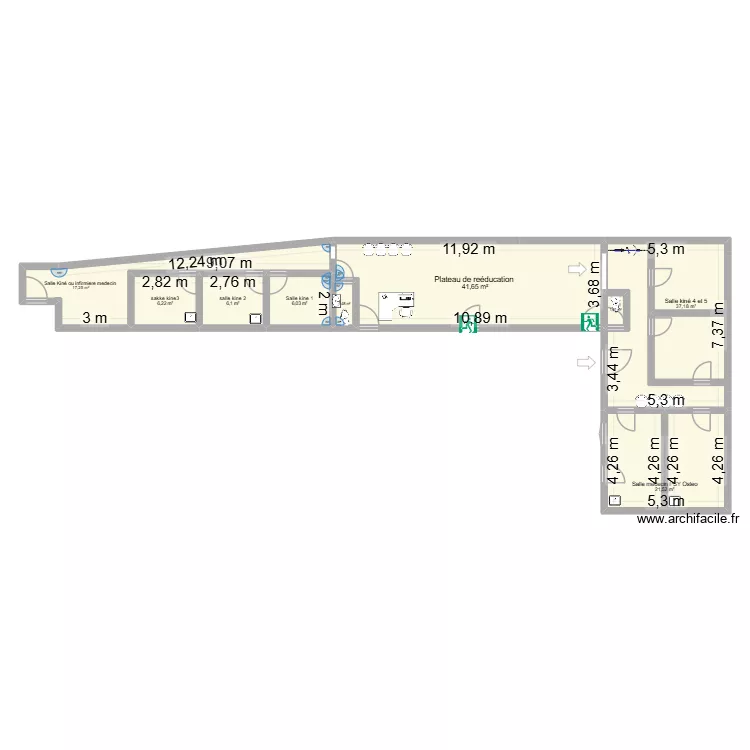 SSD avec extension 3. Plan de 9  et 138 m²