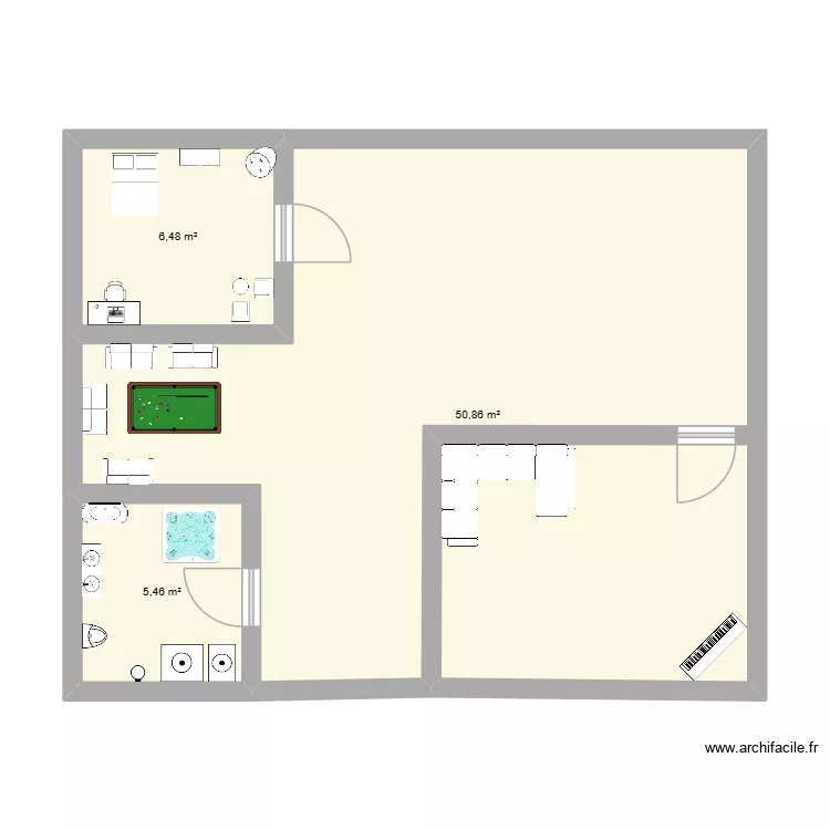 maison. Plan de 3 et 63 m² maison. Plan de 3 et 63 m²