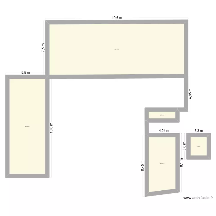 nouveau masse. Plan de 5 pièces et 233 m² nouveau masse. Plan de 5 pièces et 233 m²
